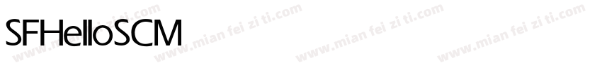 SFHelloSC Medium字体转换